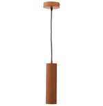 ANDIA Aluminium ceiling lamp with terracotta painted finish