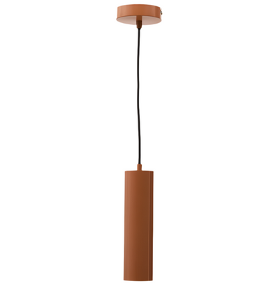 ANDIA Aluminium ceiling lamp with terracotta painted finish