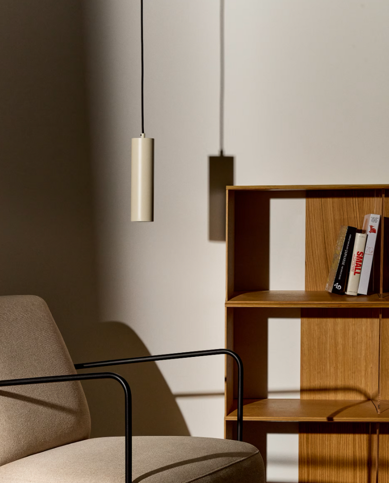 ANDIA Aluminium ceiling lamp with beige painted finish