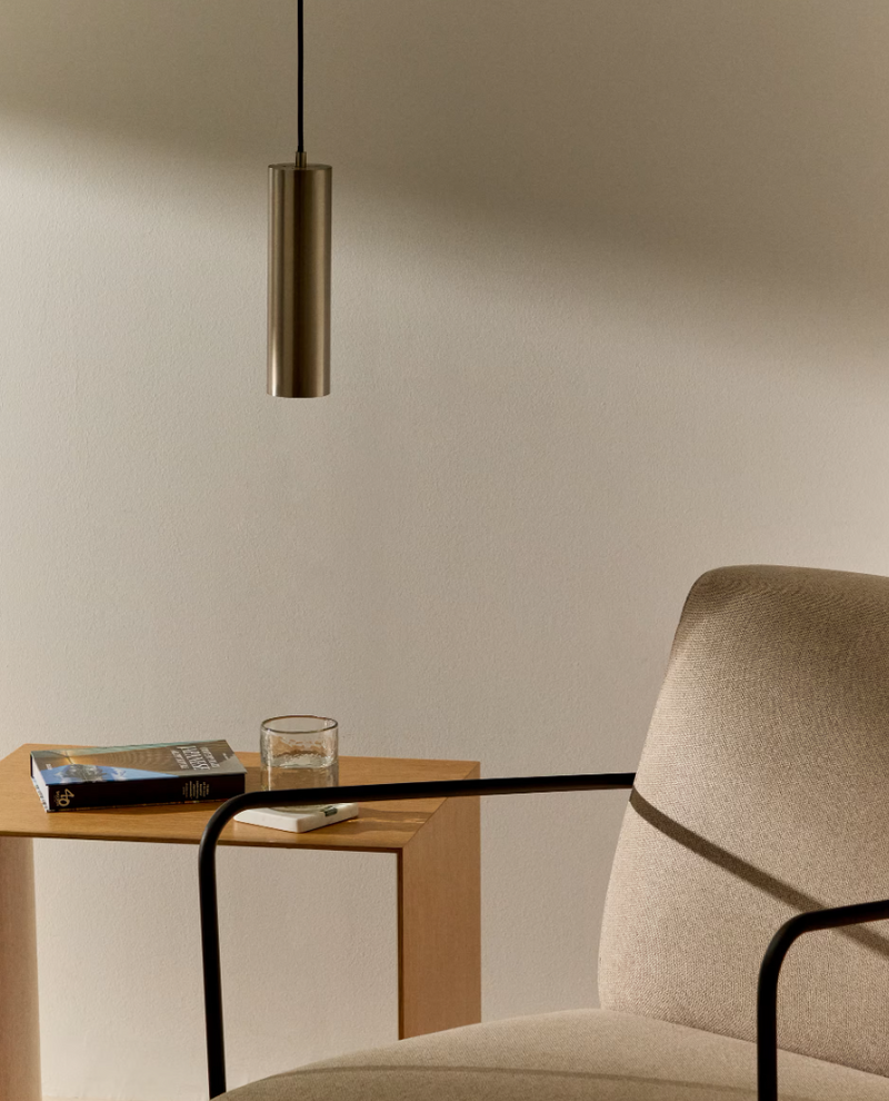 ANDIA Aluminium ceiling lamp with silver painted finish