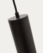 ANDIA Aluminium ceiling lamp with black painted finish