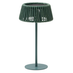 ALDET Vanjska solarna stolna lampa s tirkiznim užetnim kabelom