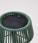 ALDET Vanjska solarna stolna lampa s tirkiznim užetnim kabelom