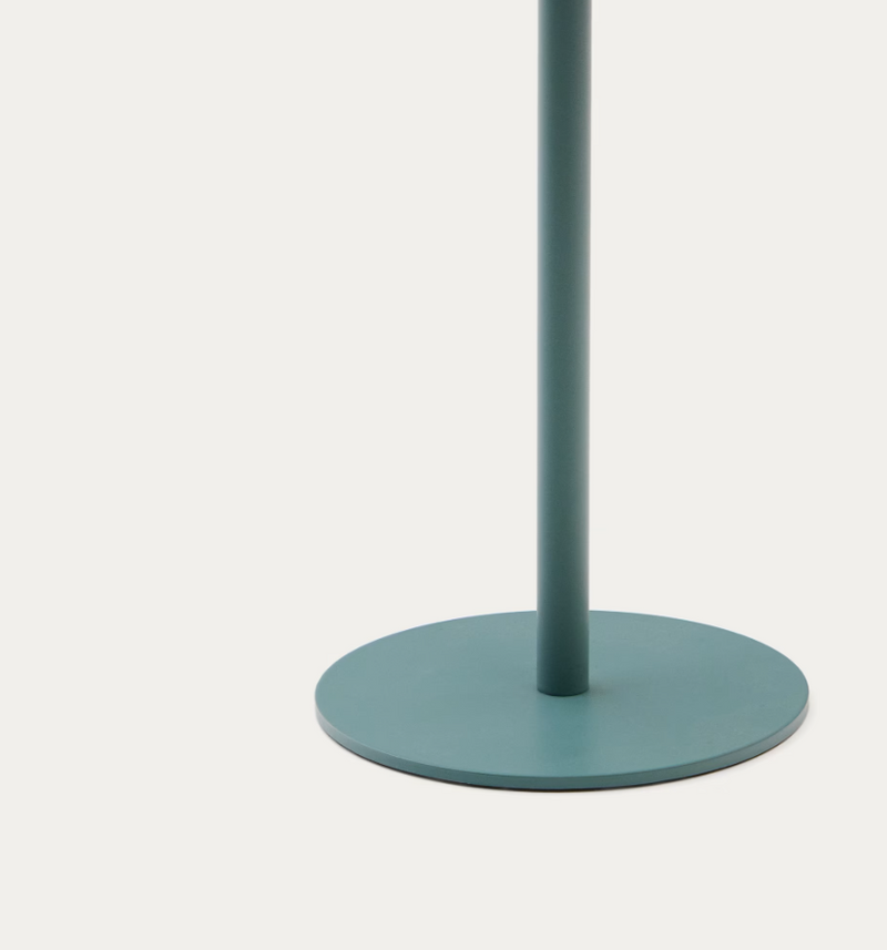 ALDET Vanjska solarna stolna lampa s tirkiznim užetnim kabelom