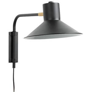 ARIA Small wall light in steel with black finish