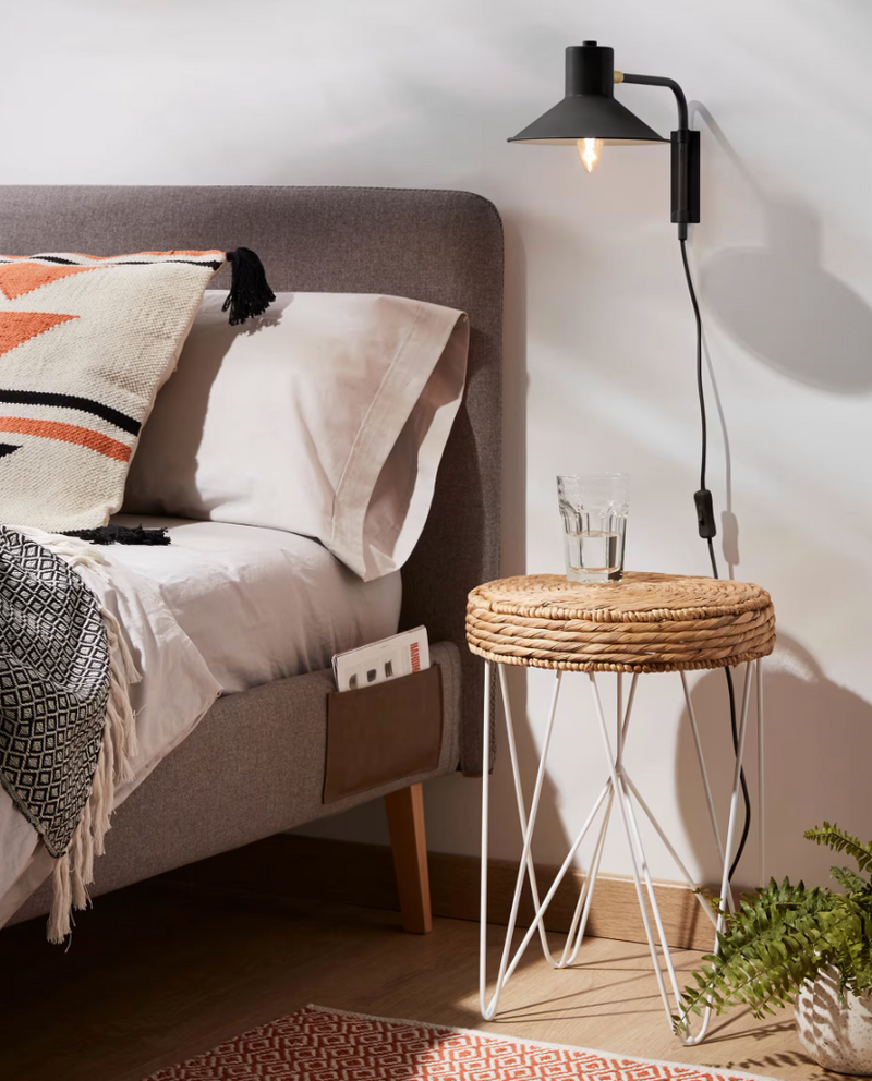 ARIA Mala zidna svjetiljka od čelika s crnom završnom obradom