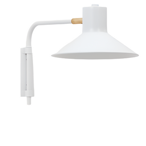 ARIA Small wall light in steel with white finish