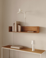 ARIA Mala zidna svjetiljka od čelika s bijelom završnom obradom