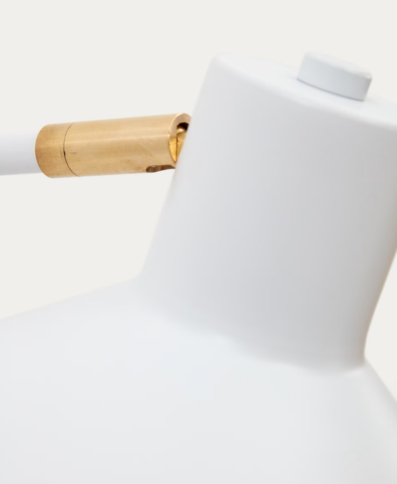 ARIA Mala zidna svjetiljka od čelika s bijelom završnom obradom