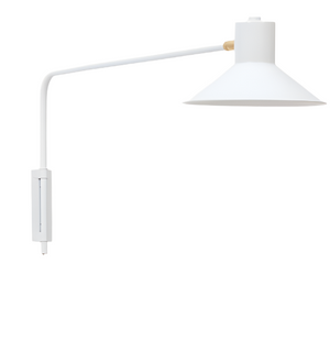 ARIA Wall light in steel with white finish