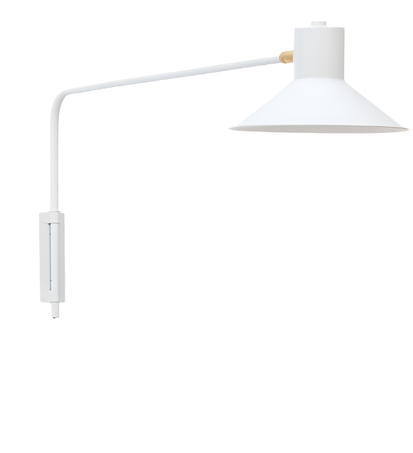 ARIA Wall light in steel with white finish
