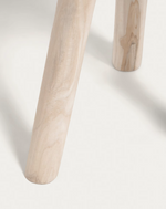 GLENDA Okrugli pomoćni stolić od punog tikovine, Ø 35 cm