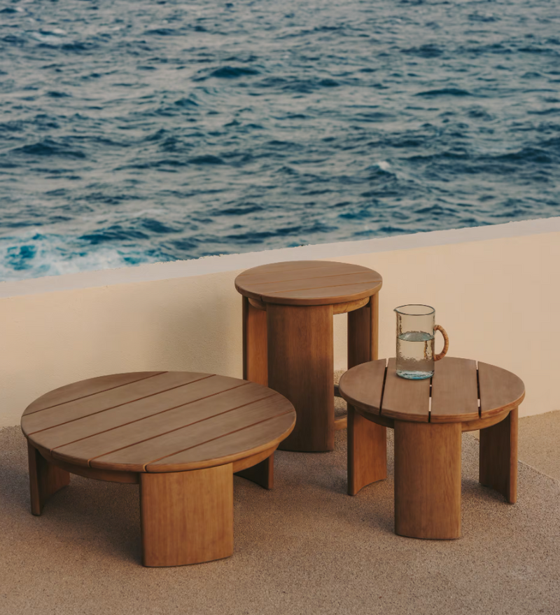 XORIGUER Pomoćni stolić izrađen od masivnog drva eukaliptusa Ø56 cm FSC 100%