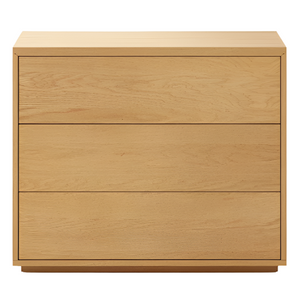 ABILEN 3-drawer oak veneer chest of drawers, 90 x 75 cm, FSC™ certified