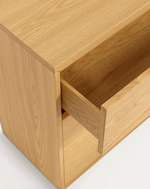 ABILEN komoda s 3 ladice od hrastovog furnira, 90 x 75 cm, FSC™ certifikat