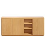 ABILEN oak wood veneer 3 door sideboard, 180 x 75 cm FSC 100%