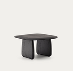 PIRITA pomoćni stolić izrađen od masivnog hrastovog drva u crnoj boji, 70,6 x 70 cm FSC 100%