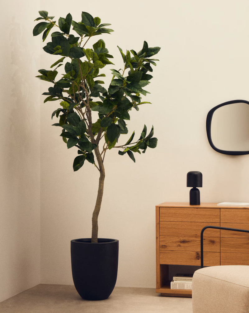 FICUS Umjetno stablo fikusa u crnoj posudi 210 cm