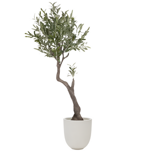 OLIVO Artificial Olive Tree with black plantpot 140 cm