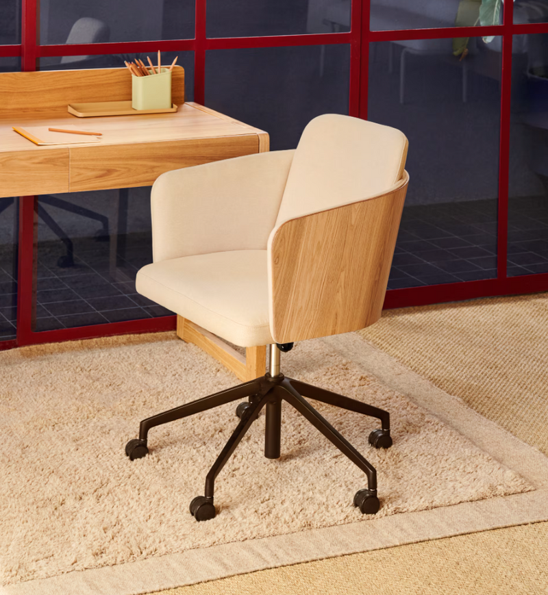 MARELY Bež vuneni tepih 160 x 230 cm