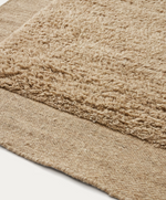 MARELY Bež vuneni tepih 160 x 230 cm