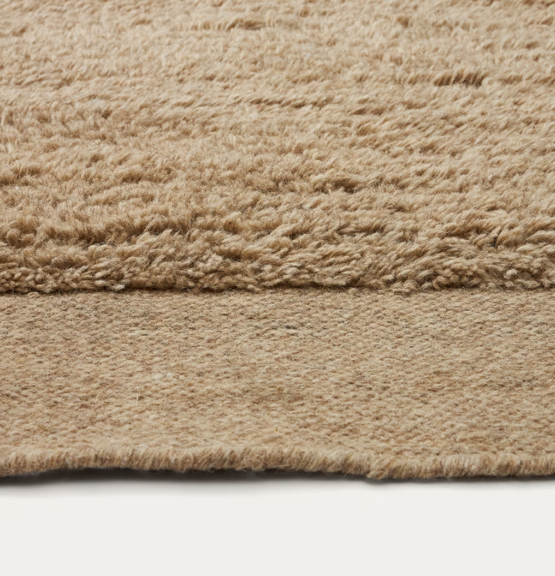 MARELY Bež vuneni tepih 160 x 230 cm
