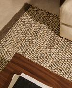 ARPE Beige jute jacquard rug 160 x 230cm