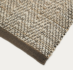 ARPE Beige jute jacquard rug 160 x 230cm