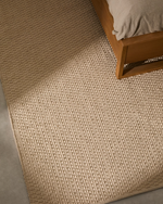 MASCARELL Bijeli tepih od pamuka i poliestera 160 x 230 cm