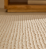 MASCARELL Bijeli tepih od pamuka i poliestera 160 x 230 cm