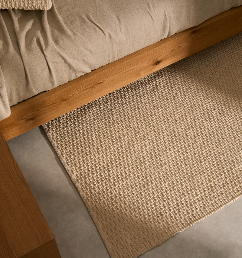 MASCARELL Bijeli tepih od pamuka i poliestera 160 x 230 cm