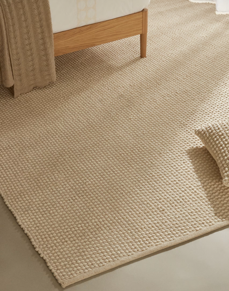 MASCARELL Tepih, pamuk i poliester u bijeloj boji, 200 x 300 cm