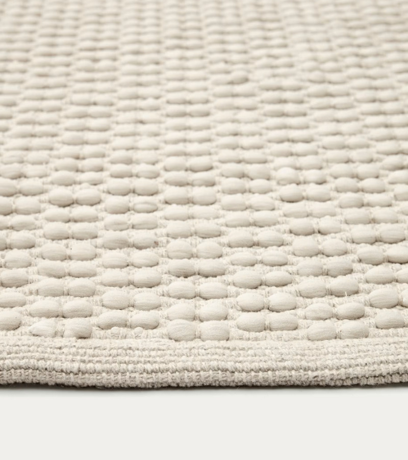 MASCARELL Tepih, pamuk i poliester u bijeloj boji, 200 x 300 cm