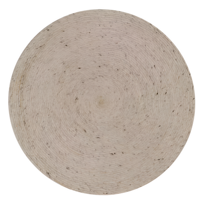 TAKASHI okrugli tepih od 100% sive vune, Ø 150 cm