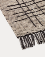 ENEO Rug with beige and brown tassels, 160 x 230 cm