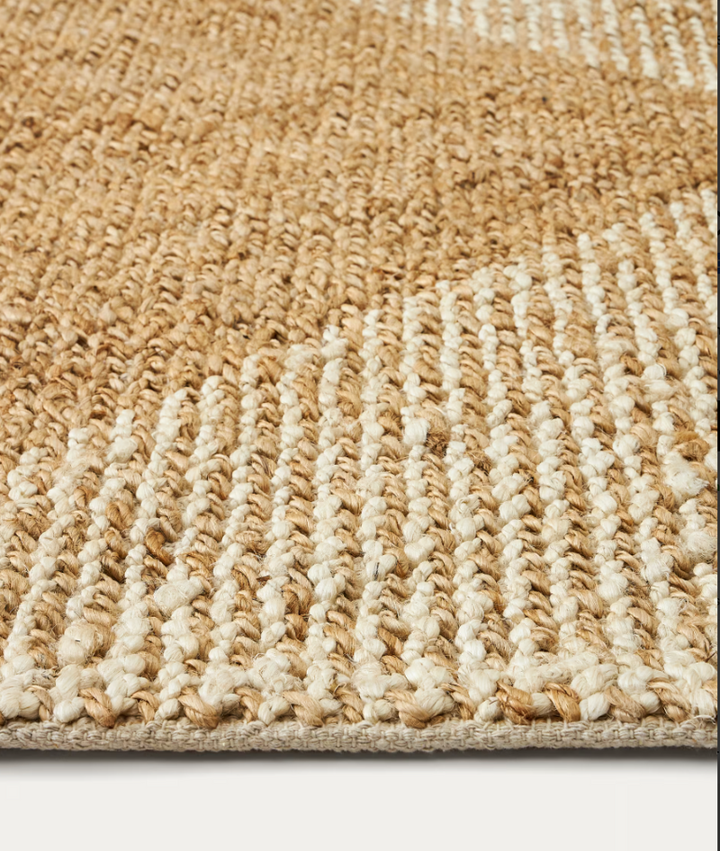 MAELAN tepih od jute i pamuka s kariranim uzorkom 160 x 230 cm