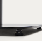 DINA Round outdoor table in black with metal legal in a painted black finish, Ø 68x70 cm