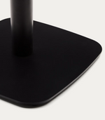 DINA Table in natural finish melamine with metal leg in a painted black finish, 70 x 70 x 70 cm