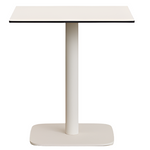 DINA Outdoor table in white with metal leg in a painted white finish, 68 x 68 x 70 cm