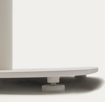 DINA Outdoor table in white with metal leg in a painted white finish, 68 x 68 x 70 cm