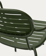 BRAI Vrtna stolica koja se može slagati s naslonima za ruke od zelenog pocinčanog čelika