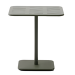 BRAI Outdoor table in green galvanised steel 70 x 70cm