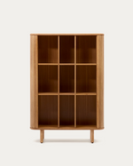 MAILEN visoki ormarić s 2 vrata, jasenovog furnira s prirodnom završnom obradom, 110 x 160 cm