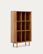 MAILEN visoki ormarić s 2 vrata, jasenovog furnira s prirodnom završnom obradom, 110 x 160 cm