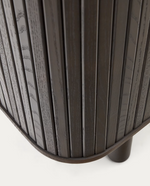 MAILEN Visoki ormar s 2 vrata, jasen furnir s tamnom završnom obradom, 110 x 160 cm