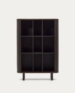 MAILEN Visoki ormar s 2 vrata, jasen furnir s tamnom završnom obradom, 110 x 160 cm