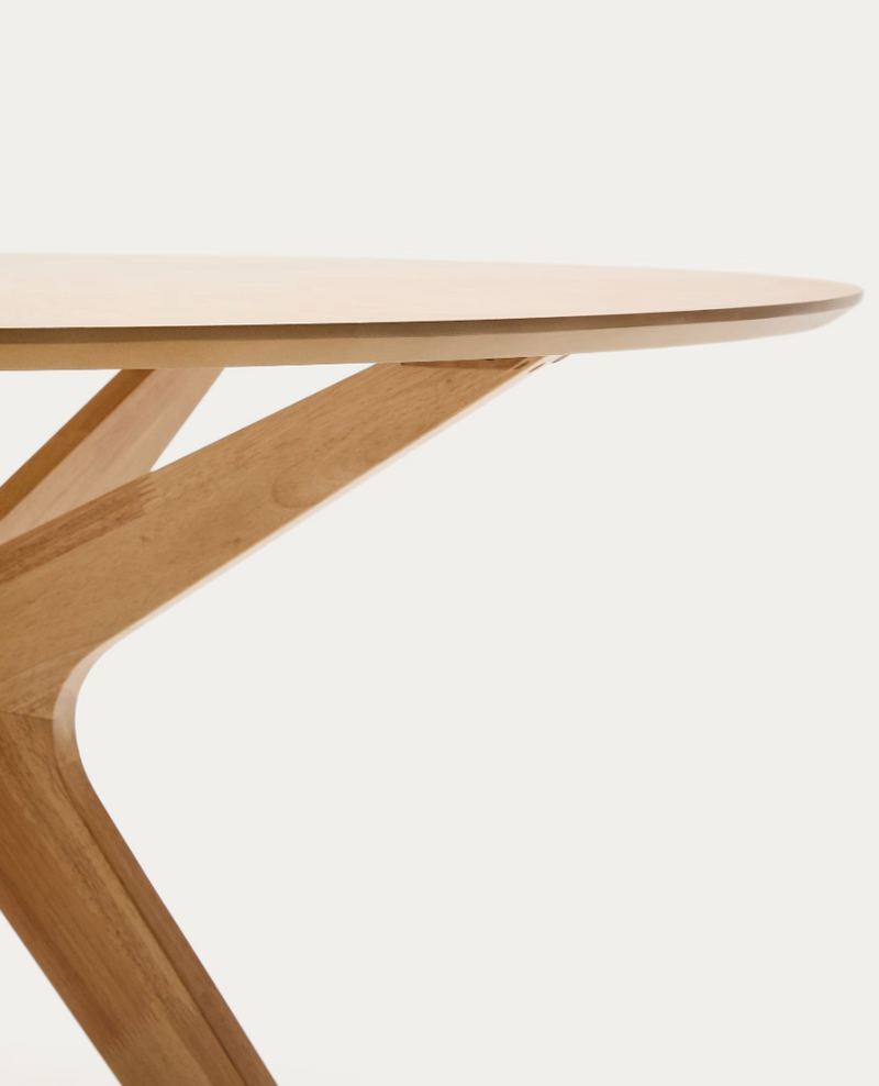 NAANIM Okrugli stol od hrastovog furnira, Ø 120 cm