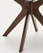 NAANIM Okrugli stol od furnira oraha, Ø 120 cm