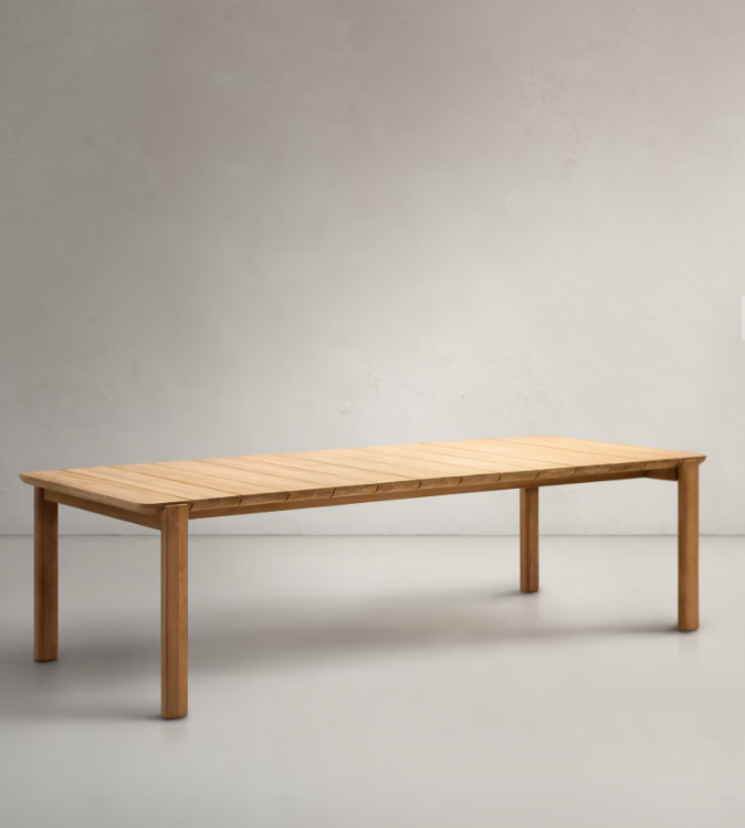 ICARO Stol izrađen od masivnog tikovine, 280 x 112 cm, FSC 100%