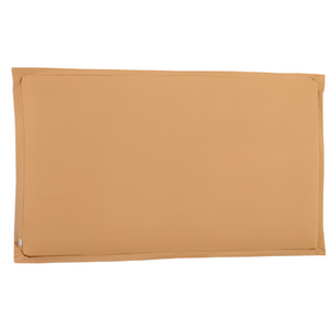 TANIT Headboard with mustard linen removable cover, for 200 cm beds